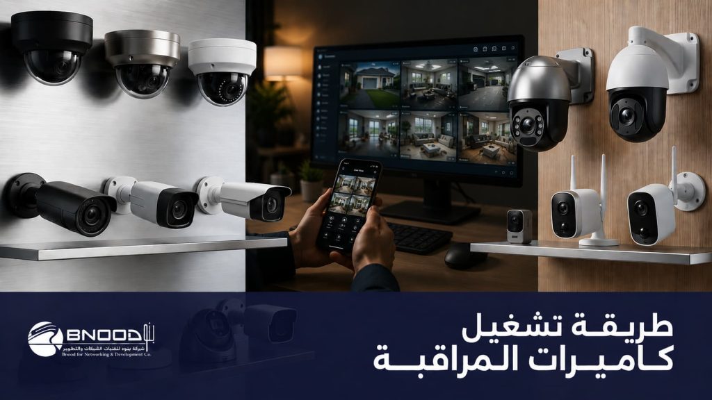 طريقة تشغيل كاميرات المراقبة